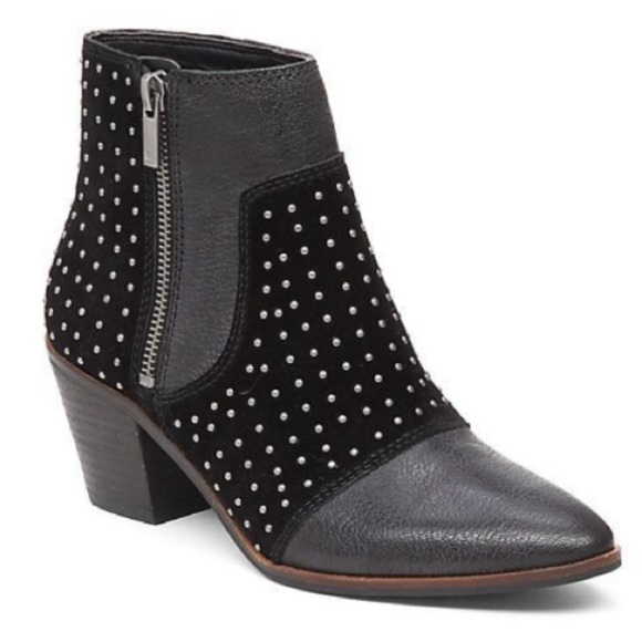 Lucky Brand Shoes - Lucky Brand Leeir Stud Booties Leather Suede